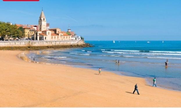 La Corte Luxury Arena, Con Terraza A 15 Mtr De La Playa Gijón Exteriör bild